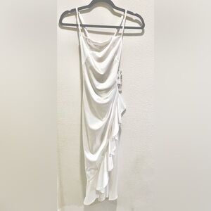 Honey and Rosie Asymmetrical White Dress